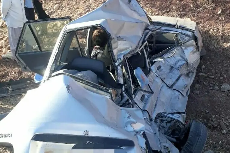 مرگ دلخراش راننده پراید در جاده بردسکن به بجستان