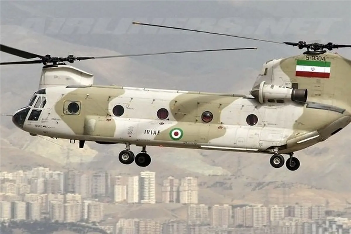 فرود اضطراری یک فروند بالگرد «شینوک» در حوالی صفادشت کرج