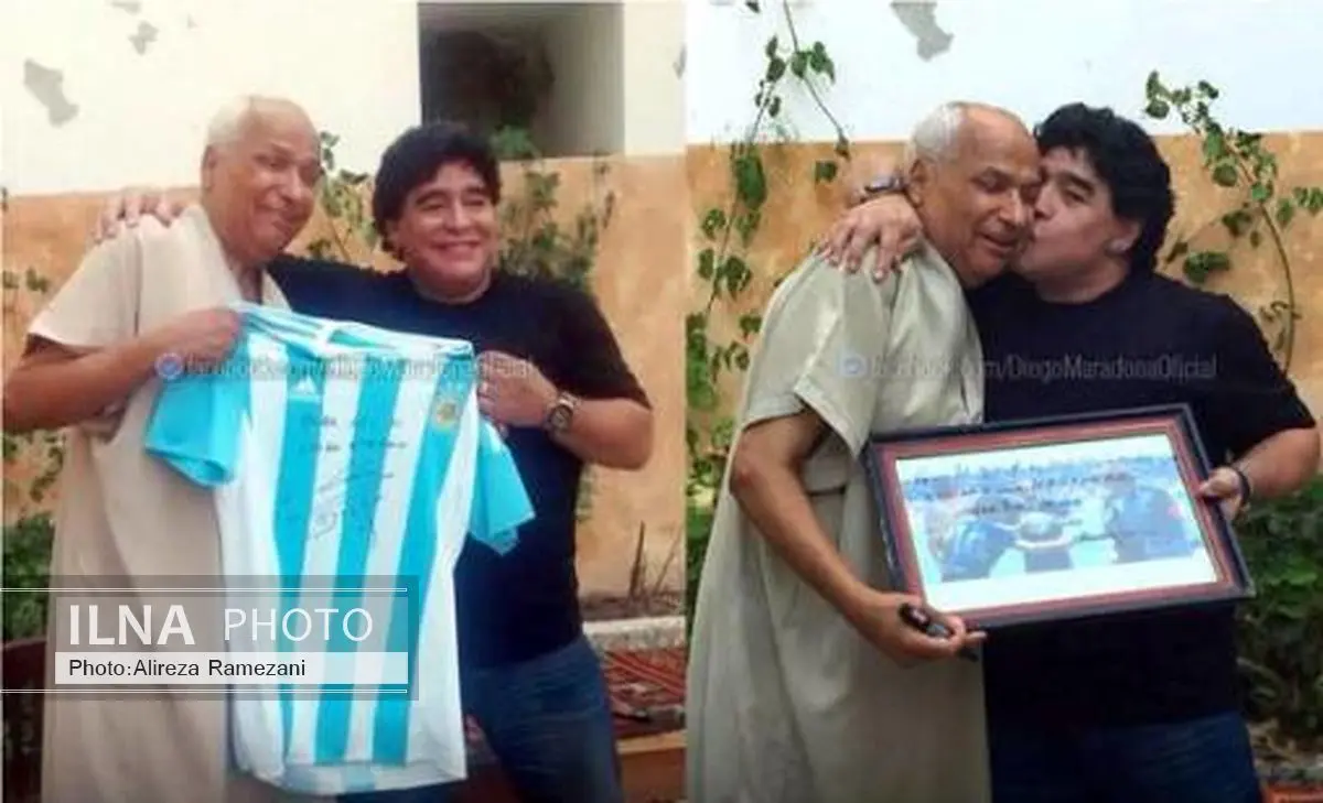هدیه ویژه مارادونا به داور تونسی خالق«دست خدا»