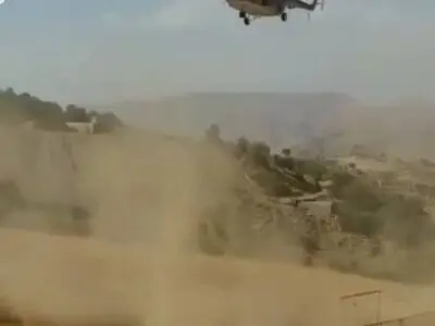 عملیات هوایی جهت خاموش کردن آتش‌سوزی در کوه خائیز بهبهان