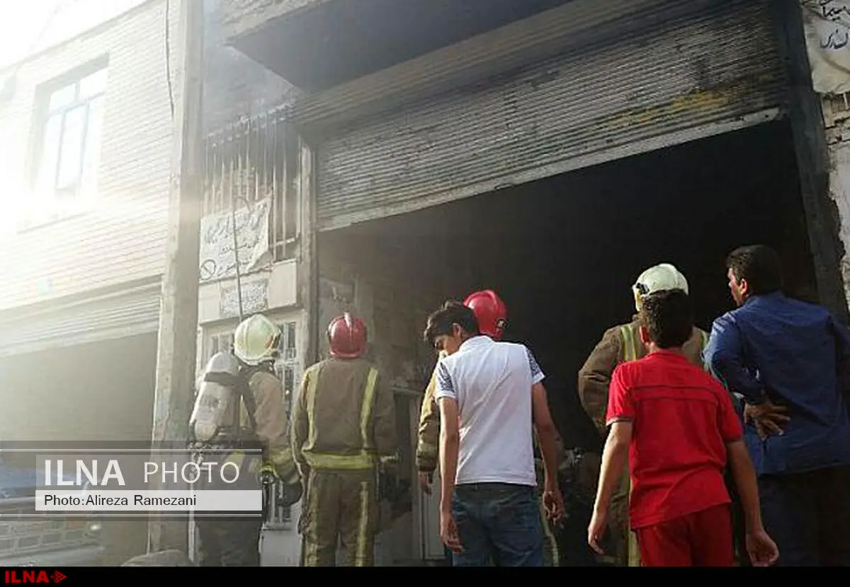 اتاقک کارگران آتش گرفت