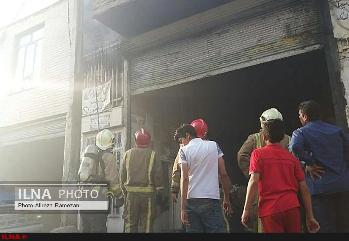 اتاقک کارگران آتش گرفت