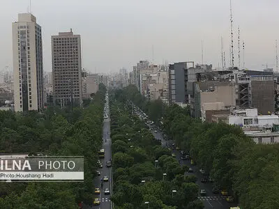 تک عکس/ نمایی از بلوار کشاورز در یک صبح زمستانی