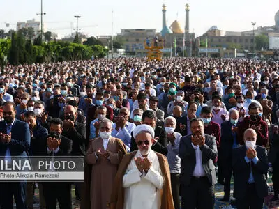 مراسم اقامه نماز عید سعید فطر در حرم حضرت عبدالعظیم حسنی(ع)