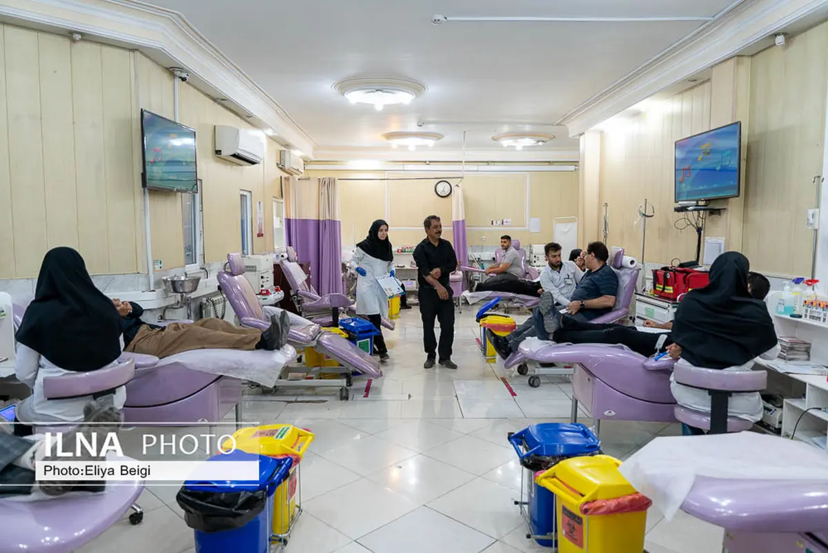 پذیرش مرکز اهدای خون از اهدا کنندگان قزوینی