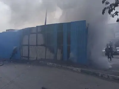 آتش‌سوزی در کارگاه منوریل کرمانشاه/ حادثه خسارت جانی نداشت