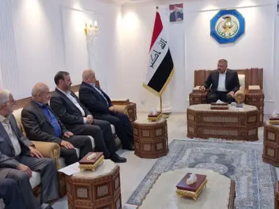 دیدار رئیس دانشگاه عالی دفاع ملی با وزیر کشور عراق
