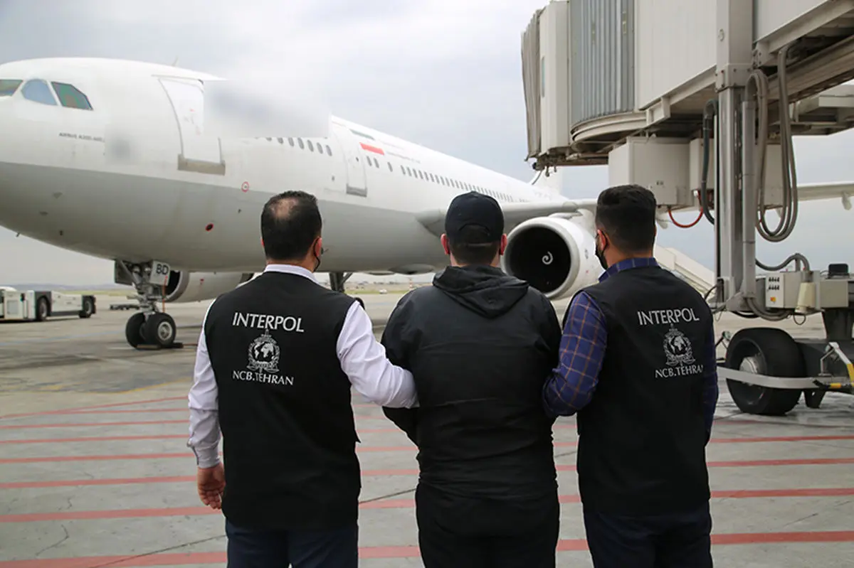 استرداد متهم متواری توسط پلیس بین الملل فراجا

