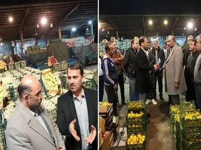 بازدید مدیرکل امنیتی استانداری تهران از میدان میوه و تره‌بار مرکزی 