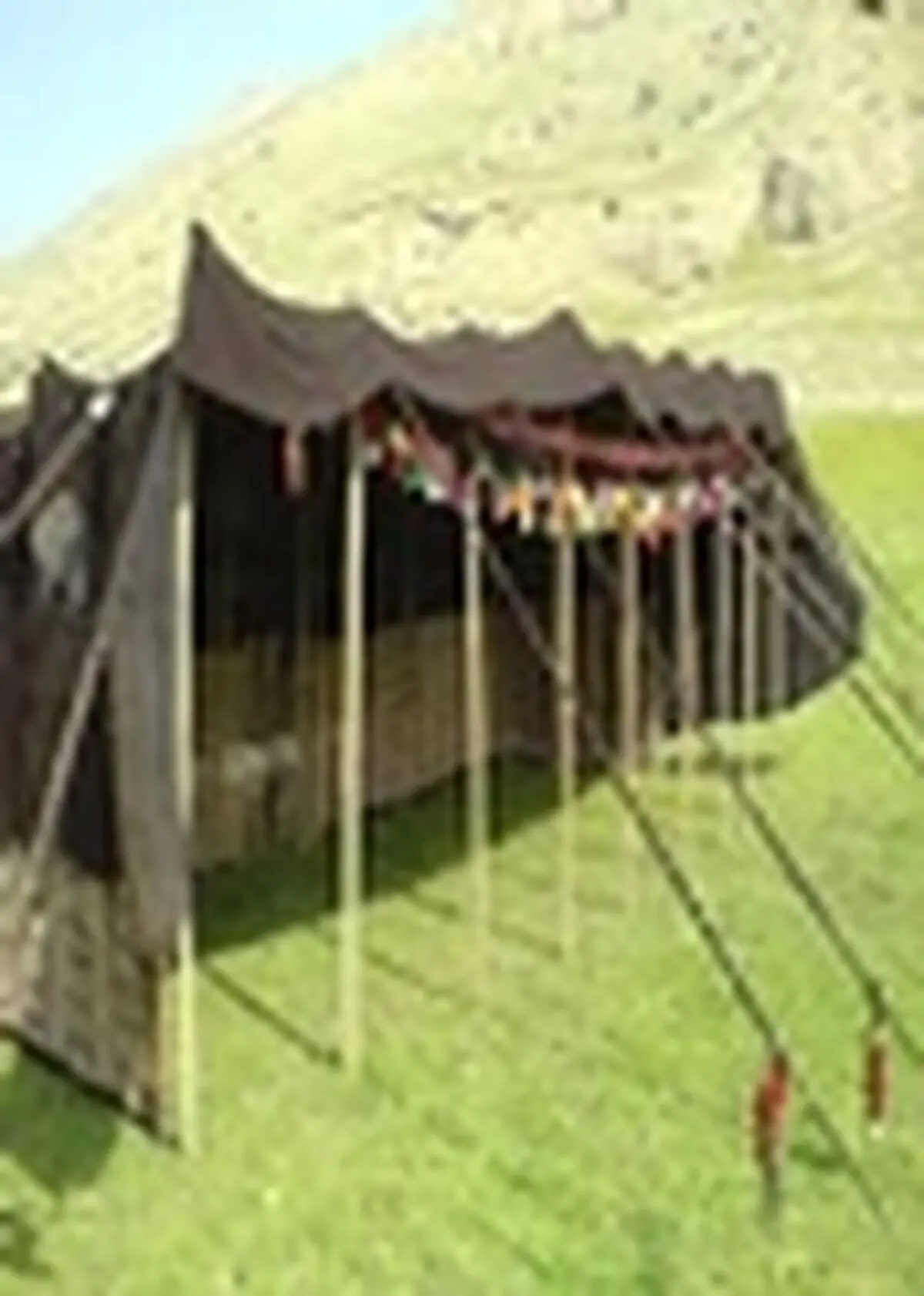 عشایر قشقایی و بختیاری در باغ غدیر اصفهان چادر می‌زنند