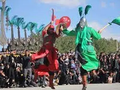 برگزاری آیین تعزیه خوانی در جزیره استخر لاهیجان به مدت یک هفته
