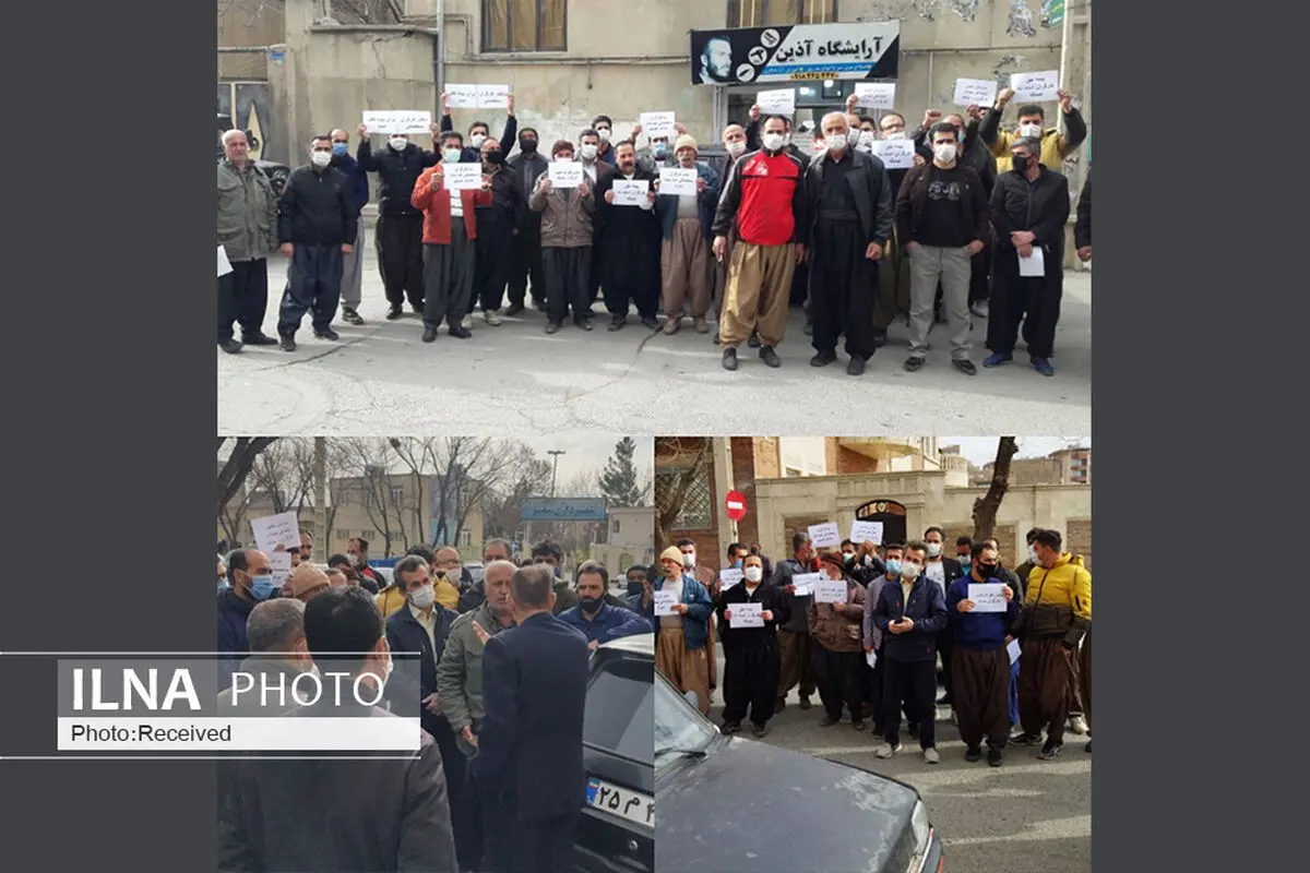 اعتراض کارگران ساختمانی شهر سقز به سهمیه بیمه