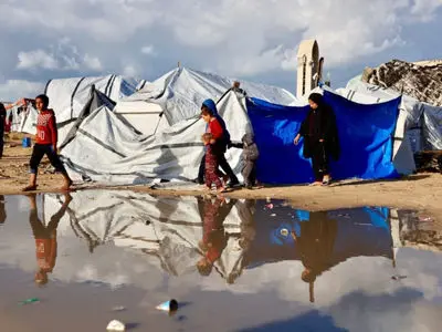 شهادت ۱۷ فلسطینی و بحران شدید اسکان در غزه در پی شرایط نامناسب جوی