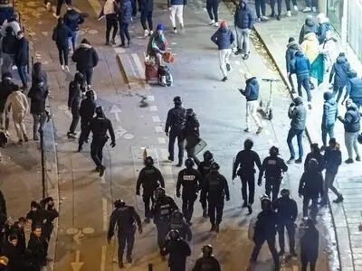 ویدیو: آماده‌باش پلیس فرانسه برای بازی فینال