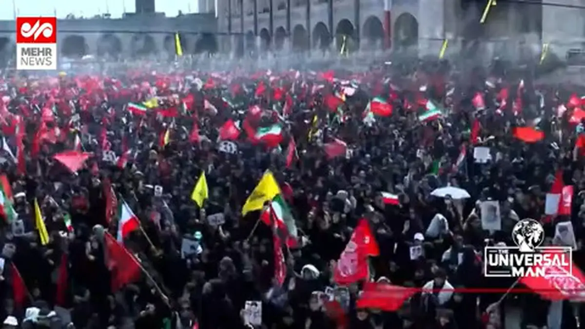 مداحی محسن محمدی پناه در مراسم وداع با آقای شهید ایران + فیلم