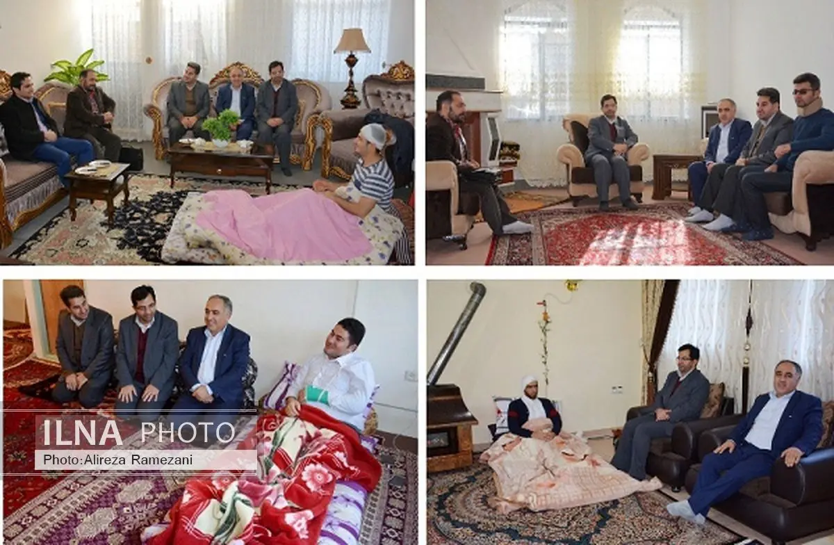 عیادت مسئولان آموزش و پرورش آذربایجانغربی از معلمان مصدوم حادثه واژگونی مینیبوس