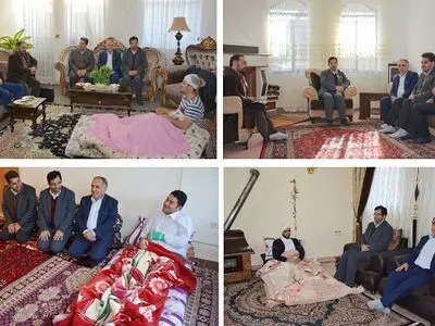 عیادت مسئولان آموزش و پرورش آذربایجان‌غربی از معلمان مصدوم حادثه واژگونی مینی‌بوس