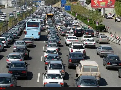ترافیک نیمه‌سنگین در آزاد راه تهران به کرج 