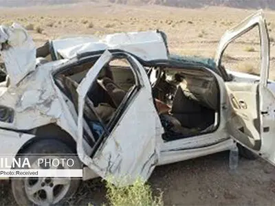 واژگونی سمند با یک فوتی و ۴ مصدوم در چادگان اصفهان