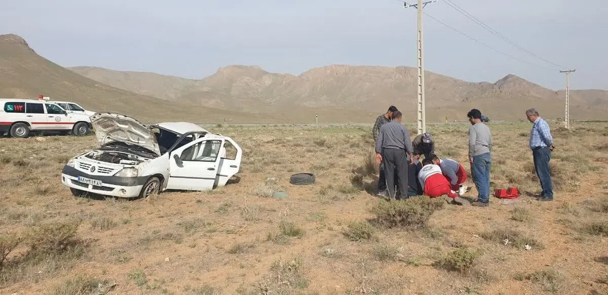 واژگونی خودرو در محور سفید دشت به فرخشهر یک مصدوم بر جای گذاشت
