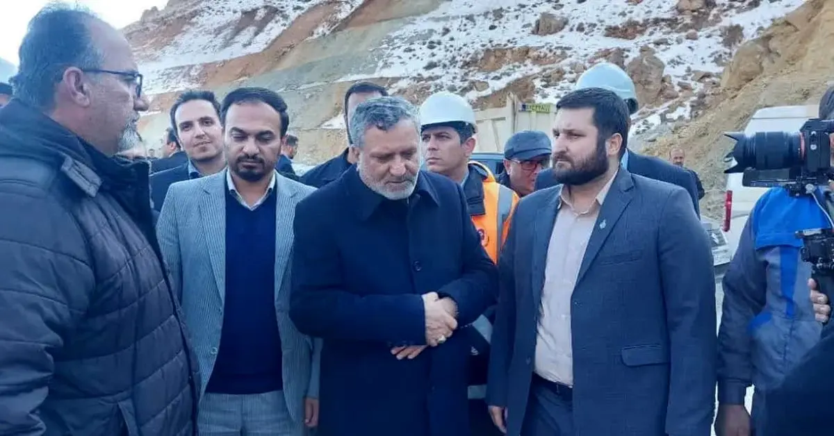 وزیر کار از پروژه تونل جاده جدید طالقان به هشتگرد بازدید کرد