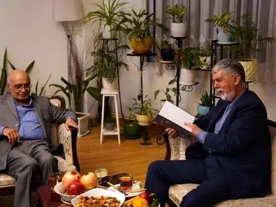 دیدار وزیر فرهنگ با هوشنگ مرادی‌کرمانی در شب یلدا

