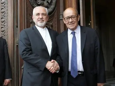 محادثات هاتفیة بین ظریف ولودریان حول الاتفاق النووی