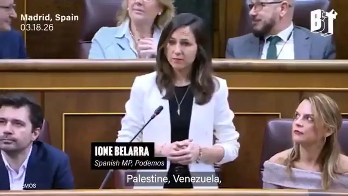 ایون بلارا، نماینده مجلس اسپانیا از سران کشورش خواست که «ارتش آمریکا را اخراج کند» + فیلم