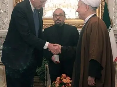 دیدار وزیر امور خارجه سوئد با آیت الله هاشمی