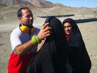 نجات و انتقال زن باردار توسط بالگرد جمعیت هلال احمر هرمزگان