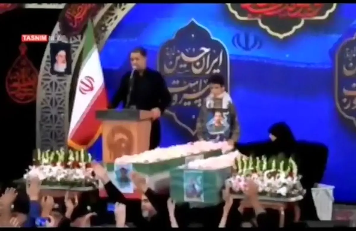 وداع با پیکر مطهر دو شهید خراسانی در ظهر عاشورا + فیلم