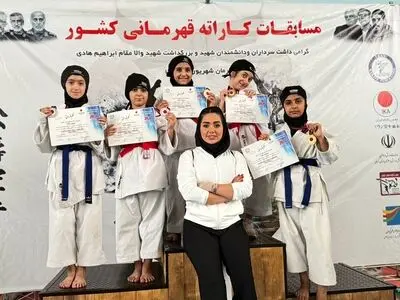دختران هرمزگان بر سکوی نایب‌قهرمانی کشور ایستادند