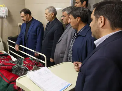 عیادت استاندار فارس از مجروحان جنایات رژیم صهیونیستی و آمریکا