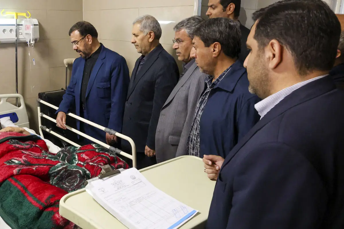 عیادت استاندار فارس از مجروحان جنایات رژیم صهیونیستی و آمریکا