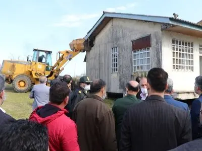 قلع و قمع آخرین متصرفات دستگاه‌های دولتی در نوار ساحلی گیلان در حویق تالش