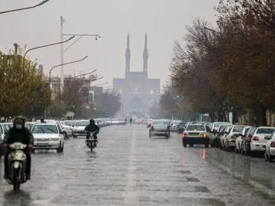 رگبار پراکنده باران در برخی نقاط استان یزد