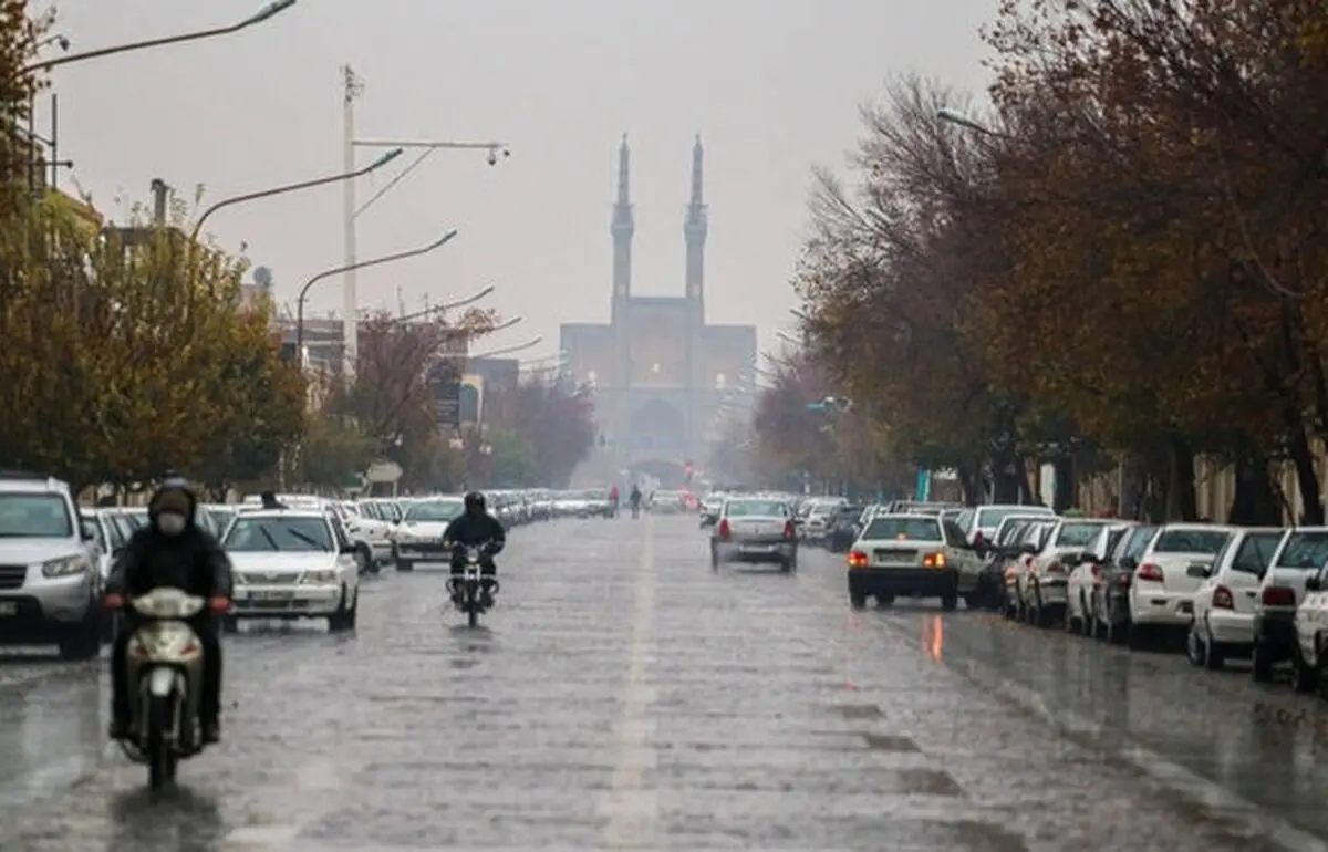رگبار پراکنده باران در برخی نقاط استان یزد