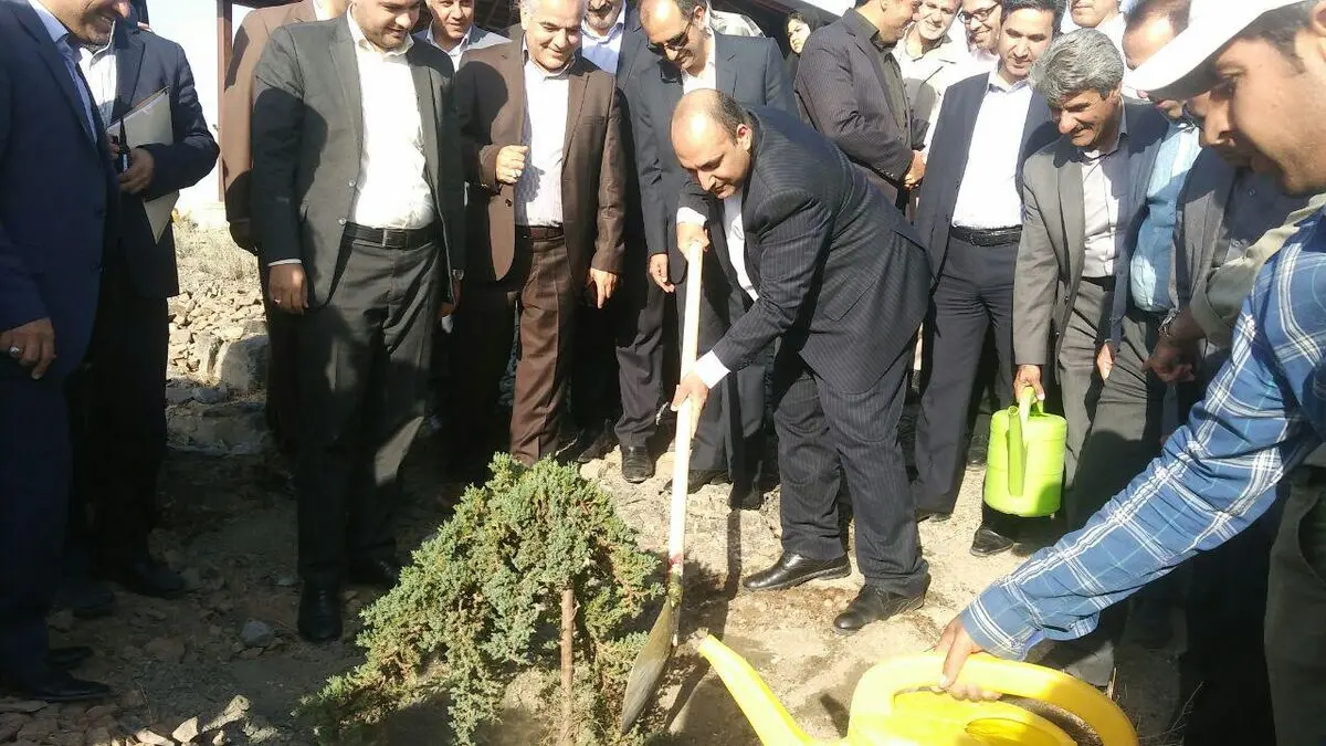 عملیات اجرایی درختکاری و شبکه آبیاری عرصه‌های کمربند سبز جنوبی در مشهد شروع شد
