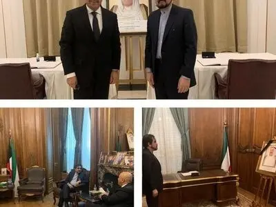 امضای دفتر یادبود امیر فقید کویت توسط سفیر کشورمان در فرانسه