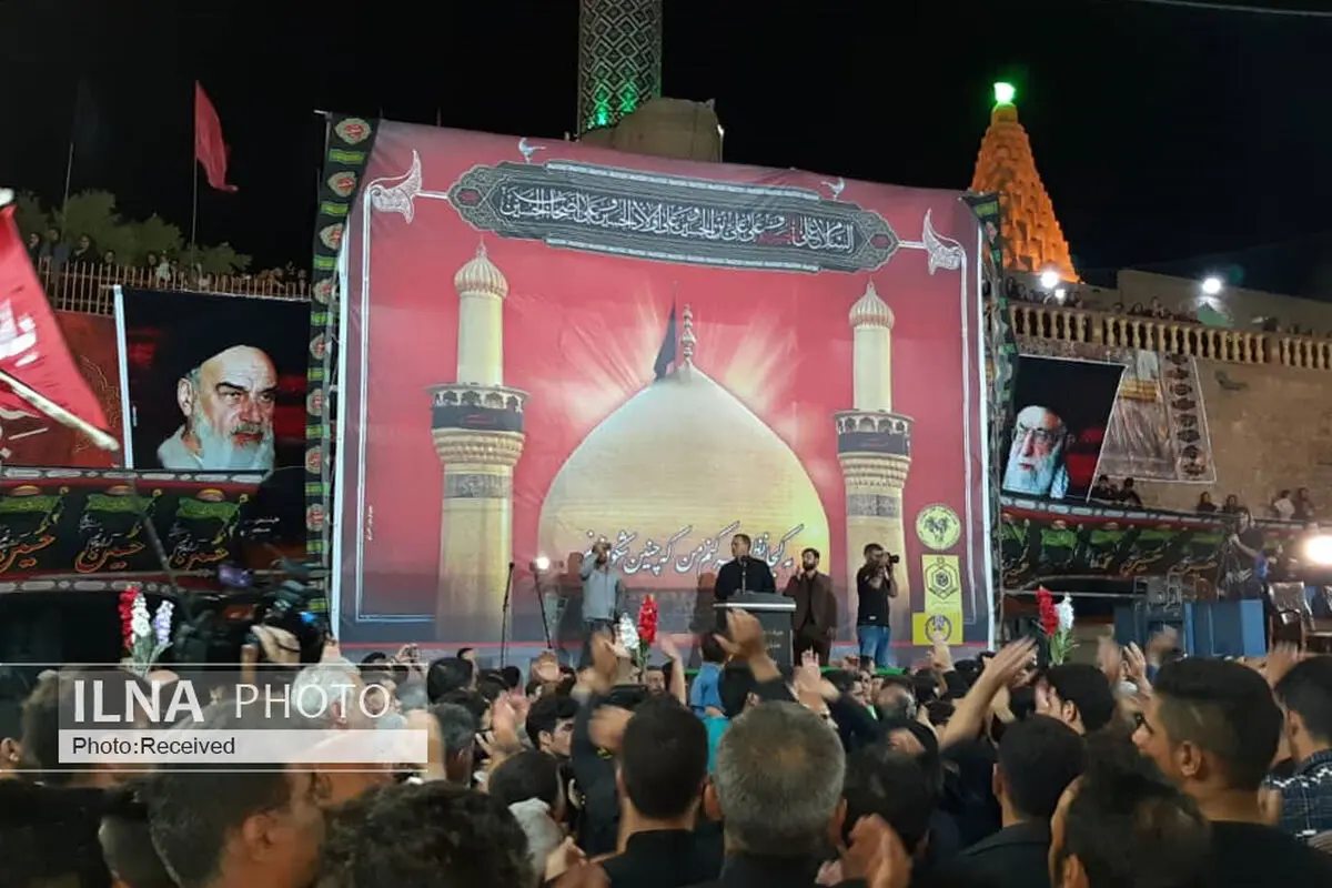 مراسم آیینی نصب بیرق شب اول محرم در شوشتر