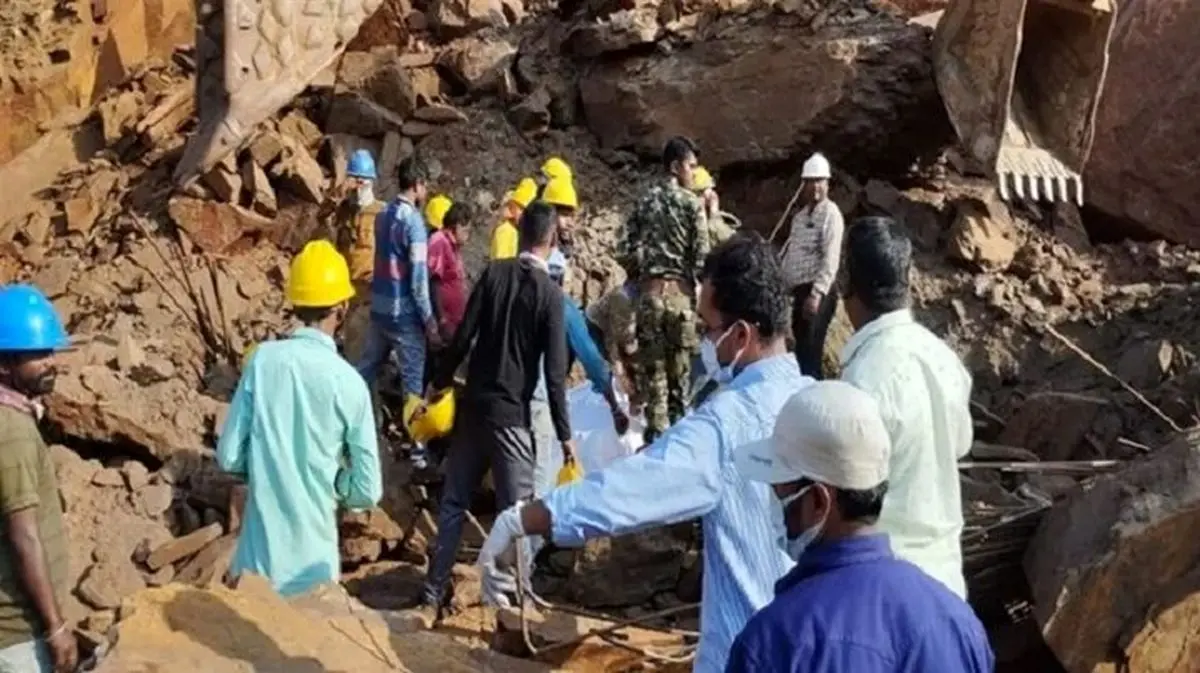 مرگ و مصدومیت ۷ کارگر معدن سنگ در جنوب هندوستان