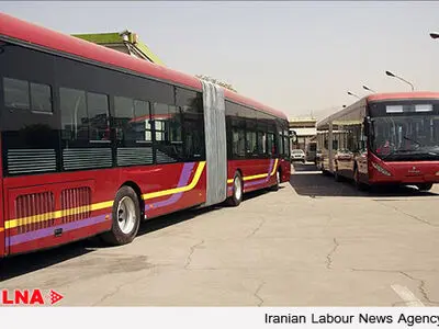 خدمات شرکت واحد در مراسم تشییع پیکر شهدای پلاسکو