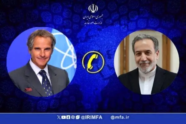 في اتصال هاتفي مع عراقجي.. غروسي يؤكد استعداد الوكالة الذرية لدعم المفاوضات الإيرانية الأمريكية