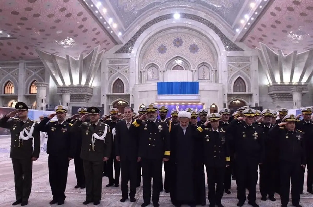 تجدید میثاق فرماندهان نیروی دریایی ارتش با آرمان‌های امام خمینی(ره)