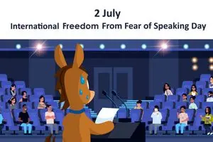 2 ژوئیه روز جهانی رهایی از ترس صحبت کردن است