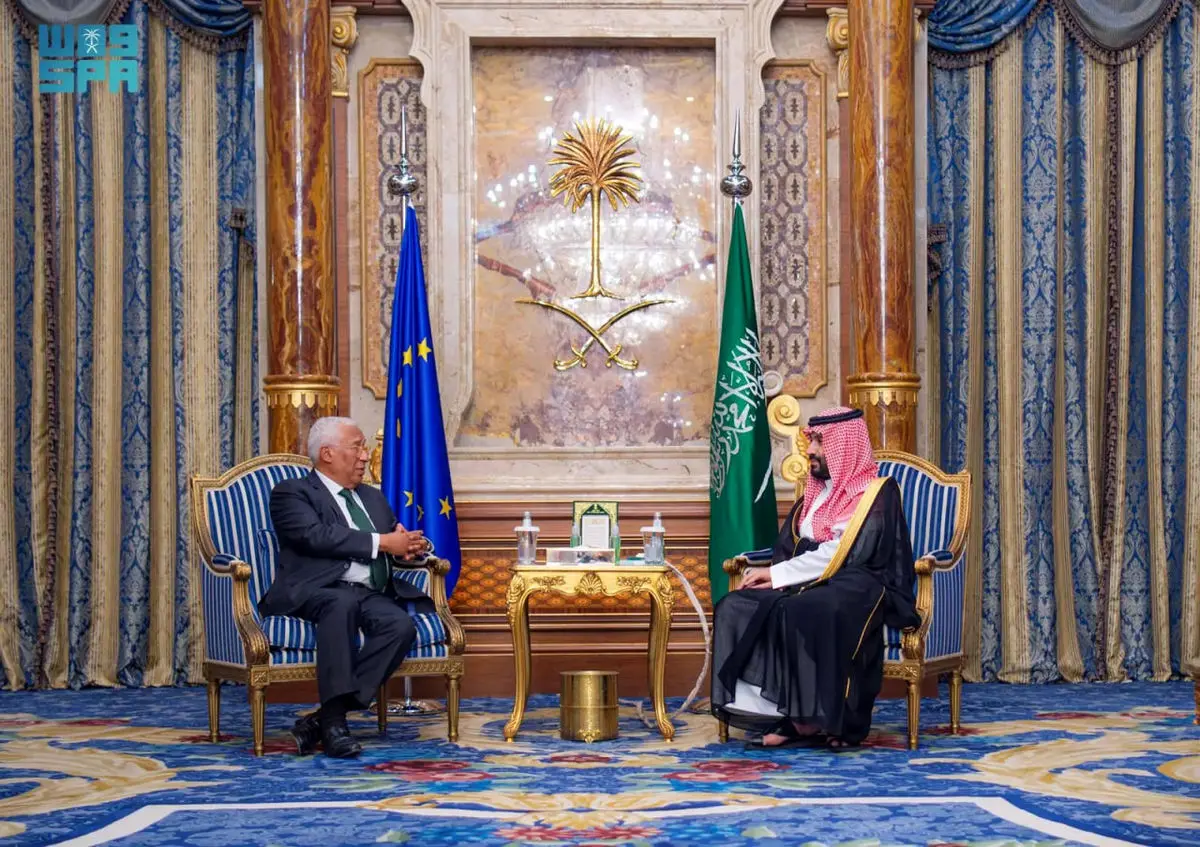 دیدار بن سلمان با رئیس شورای اروپا