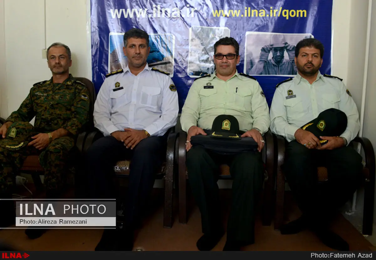 بازدید مسئولان نیروی انتظامی استان قم از دفتر خبرگزاری ایلنا