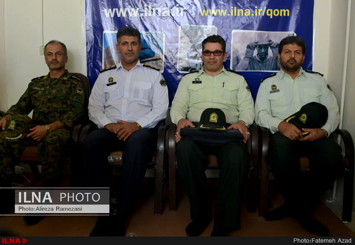 بازدید مسئولان نیروی انتظامی استان قم از دفتر خبرگزاری ایلنا