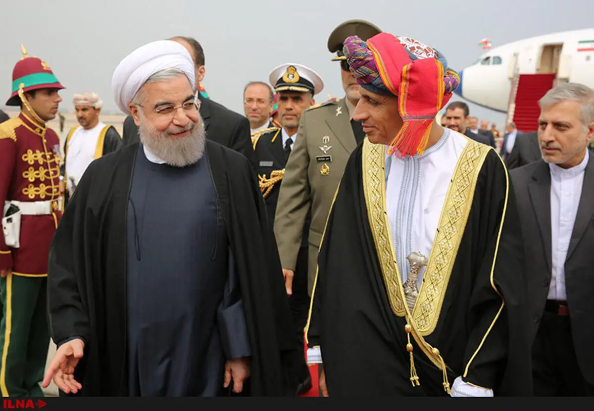 فیلم/استقبال رسمی سلطان قابوس از روحانی