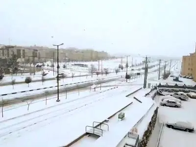 برف شمال تهران را سفیدپوش کرد + فیلم